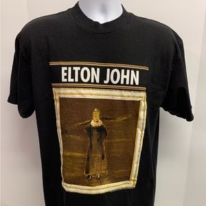 Vintage 1997 Elton John The Big Picture Concert T-Shirt Size Large